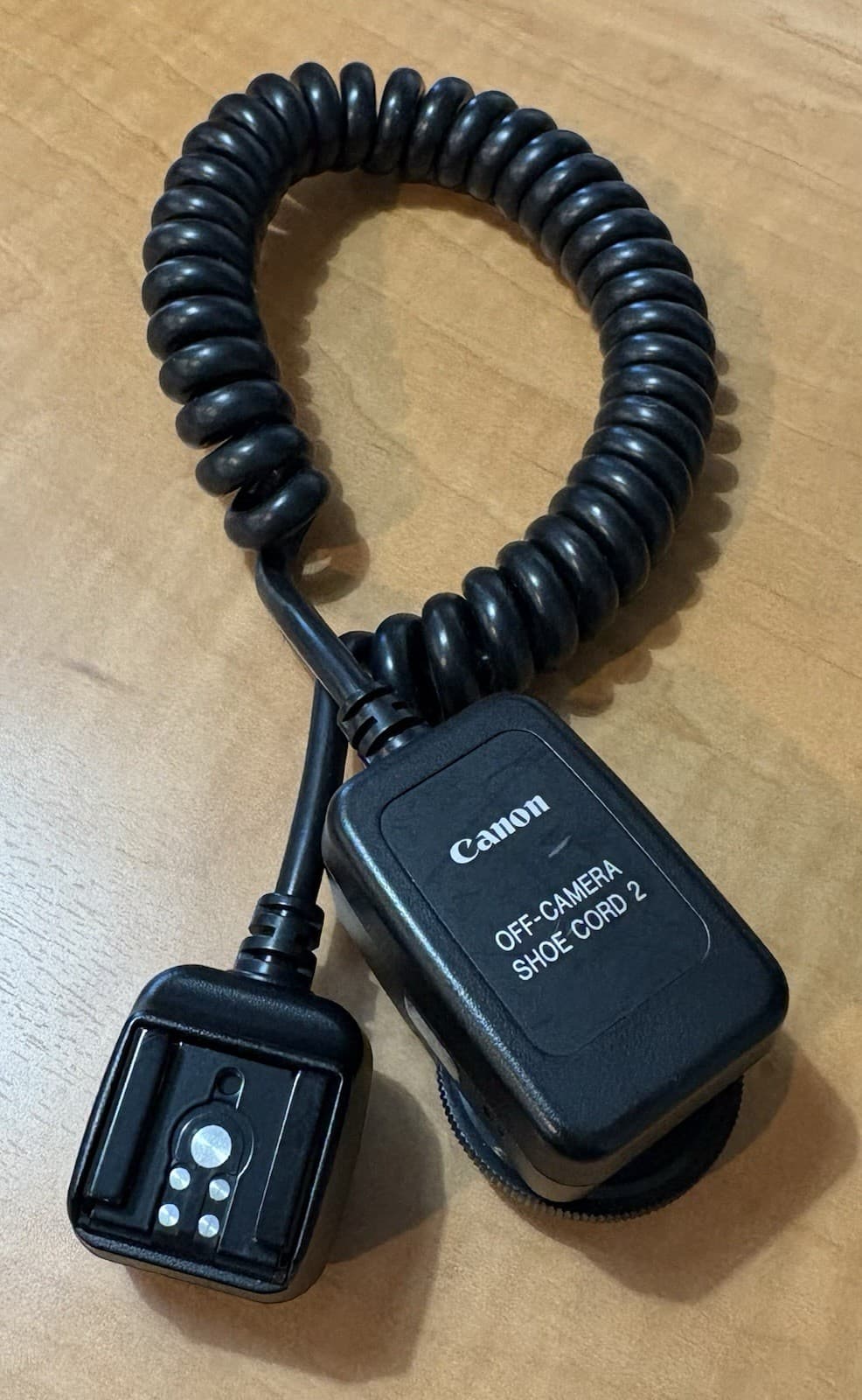 CANON OFF-CAMERA SHOE CORD 2 for EOS Film cameras with any Canon A-TTL Speedlite