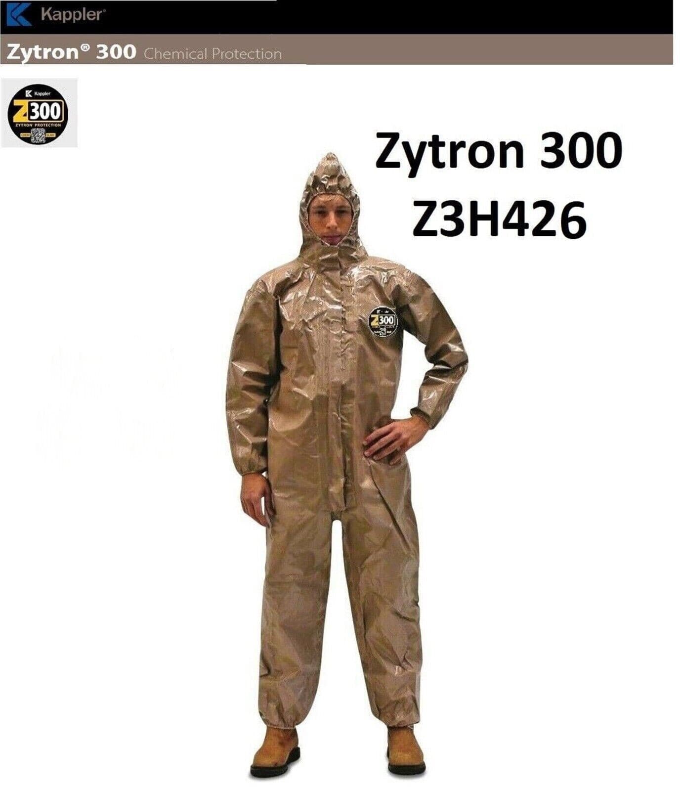 Kappler Zytron 300 Z3H426 Chemical HazMat Protective Coverall Tan Multiple Size