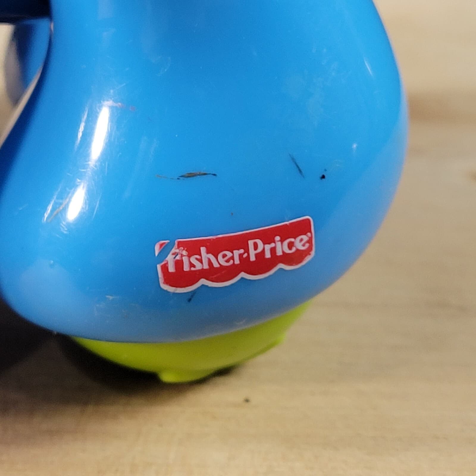 Fisher Price Blue Elephant Amazing Animals Sensory Jointed Click Clack Toy 5