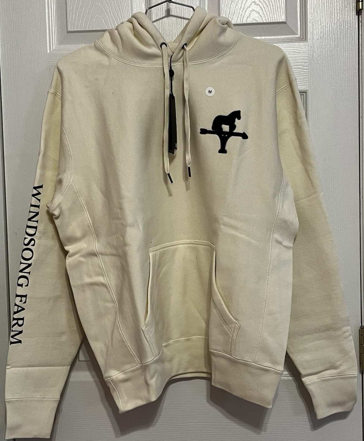 Greyson Men's Heavyweight Golf Hoodie Sweatshirt, Medium, Cream, New with Tags