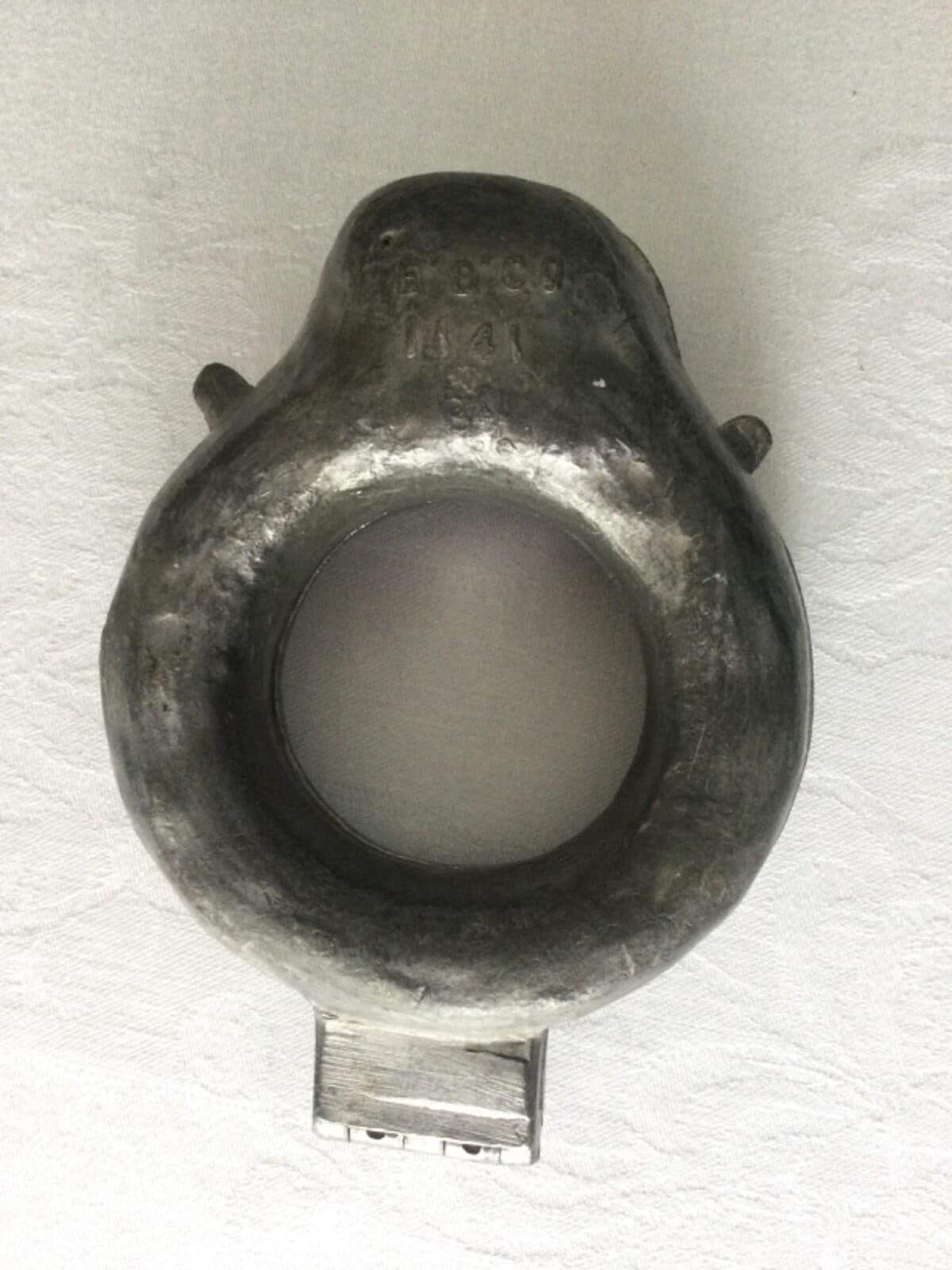 Antique E & Co NY Wreath #1441 heavy Pewter CHOCOLATE / ICE CREAM MOLD DsVa 3