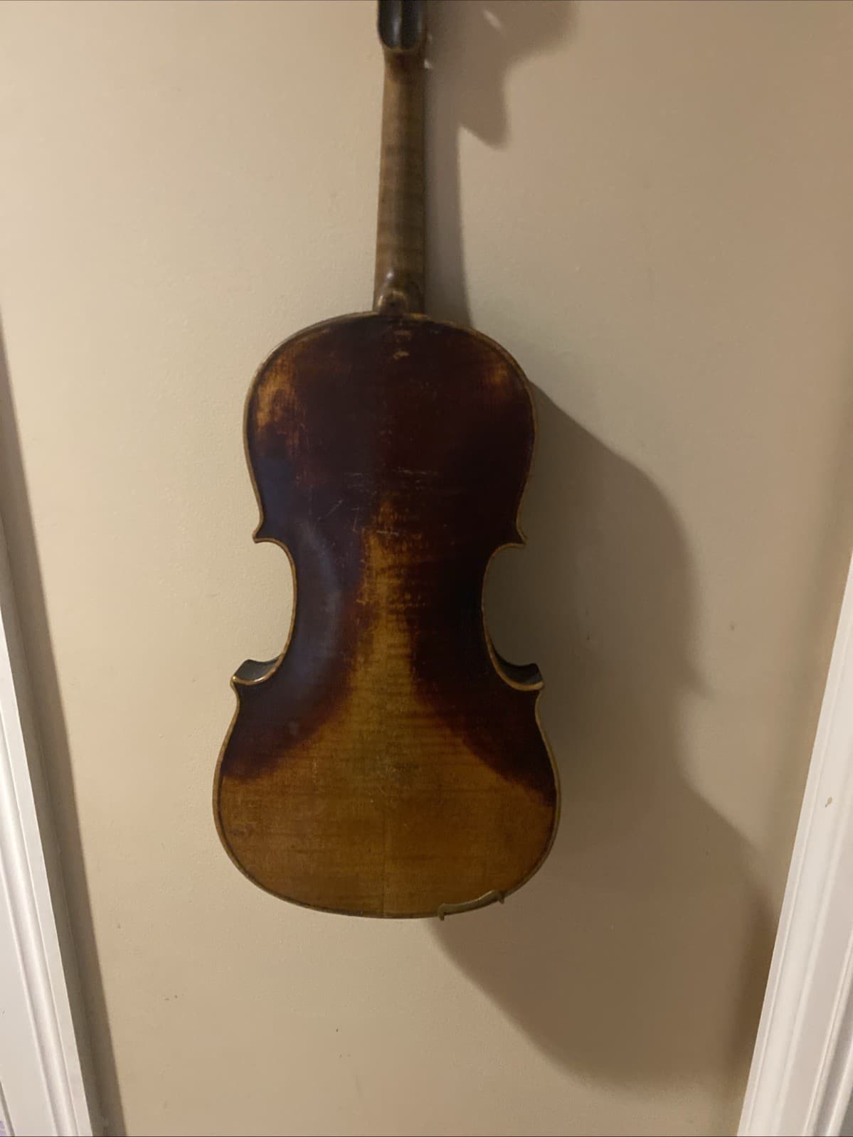 Antique Violin Rustic Wall Decor Authentic Original Wood Musical Instrument 6