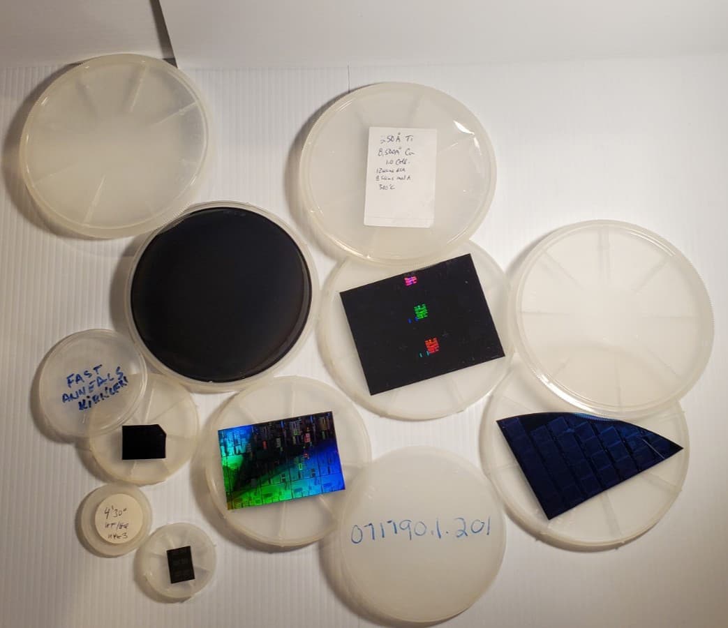 VTG 6 PC Lot Test Failure Analysis Semiconductor Chips in Fluoroware Containers 2