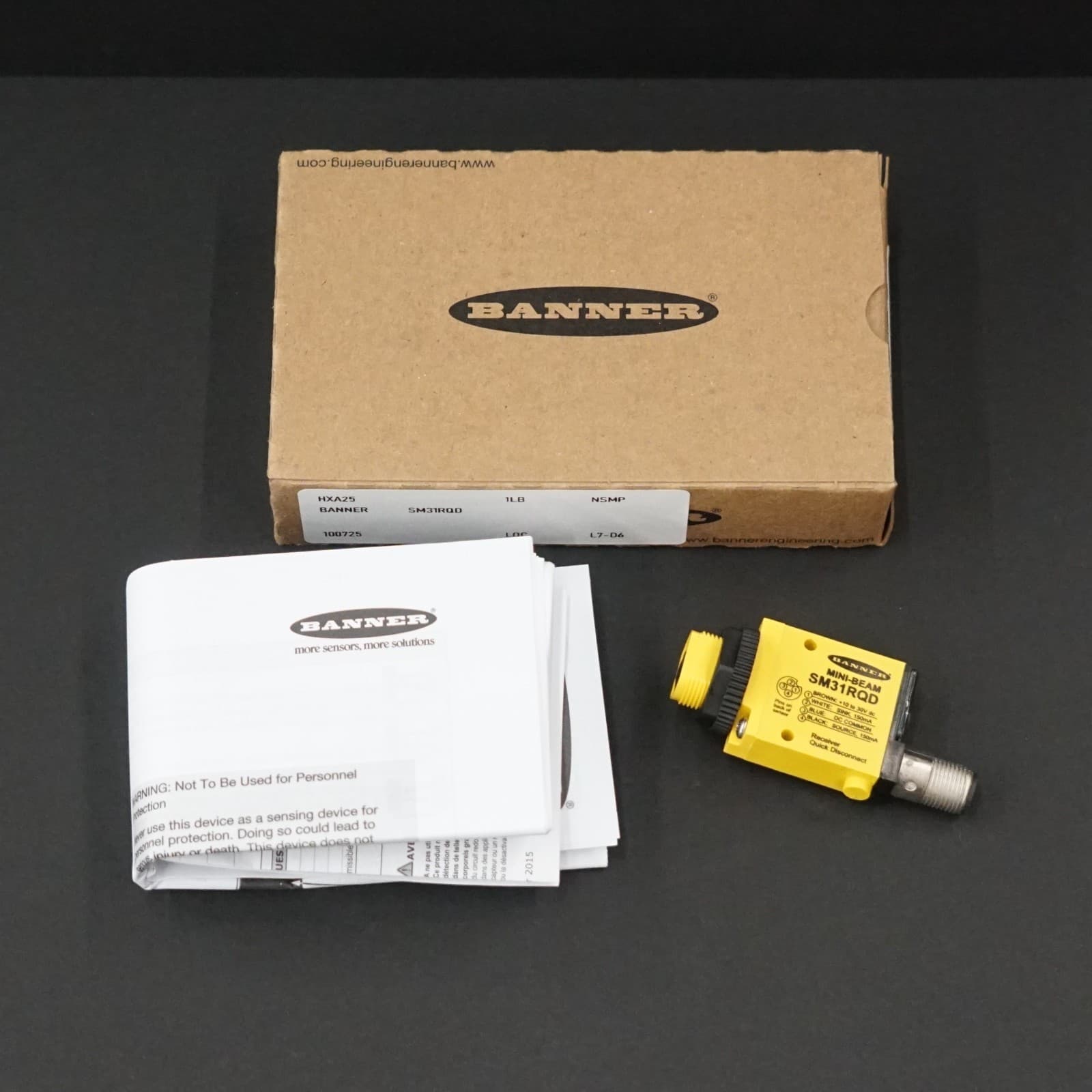 Banner Engineering SM31RQD Photoelectric Sensor, Mini-Beam Series, 10-30VDC