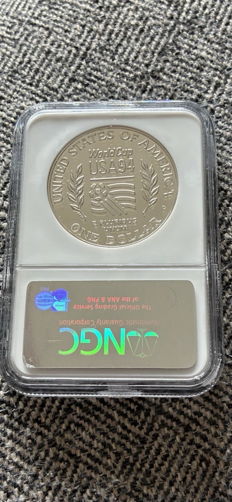 1994-D World Cup Soccer Silver Dollar Coin $1 NGC Certified MS69 2