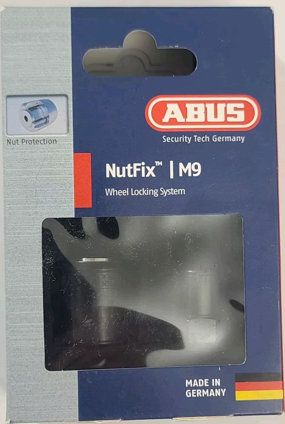 ABUS Bicycle Wheel Lock Nutfix M9 Solid Axle Single Axle Locking System, Black 2