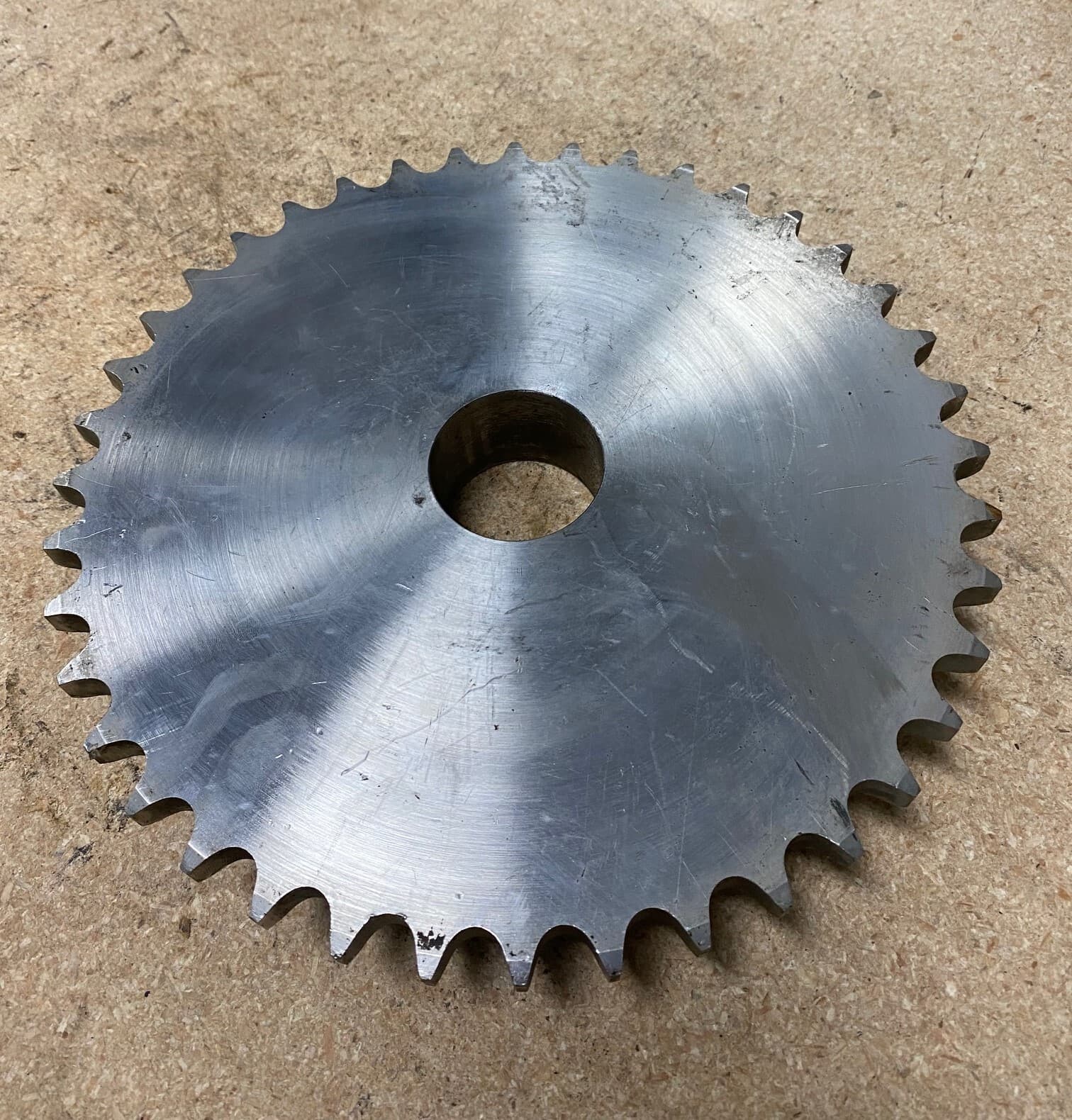 60B40SS 1-7/8" BORE ROLLER CHAIN SPROCKET #60 CHAIN 40 TEETH STAINLESS STEEL
