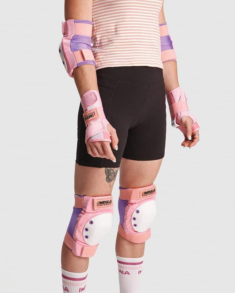 Impala Rollerskates Protective Set Knee Pads, Elbow, Wrist Guards Youth Sizes 5