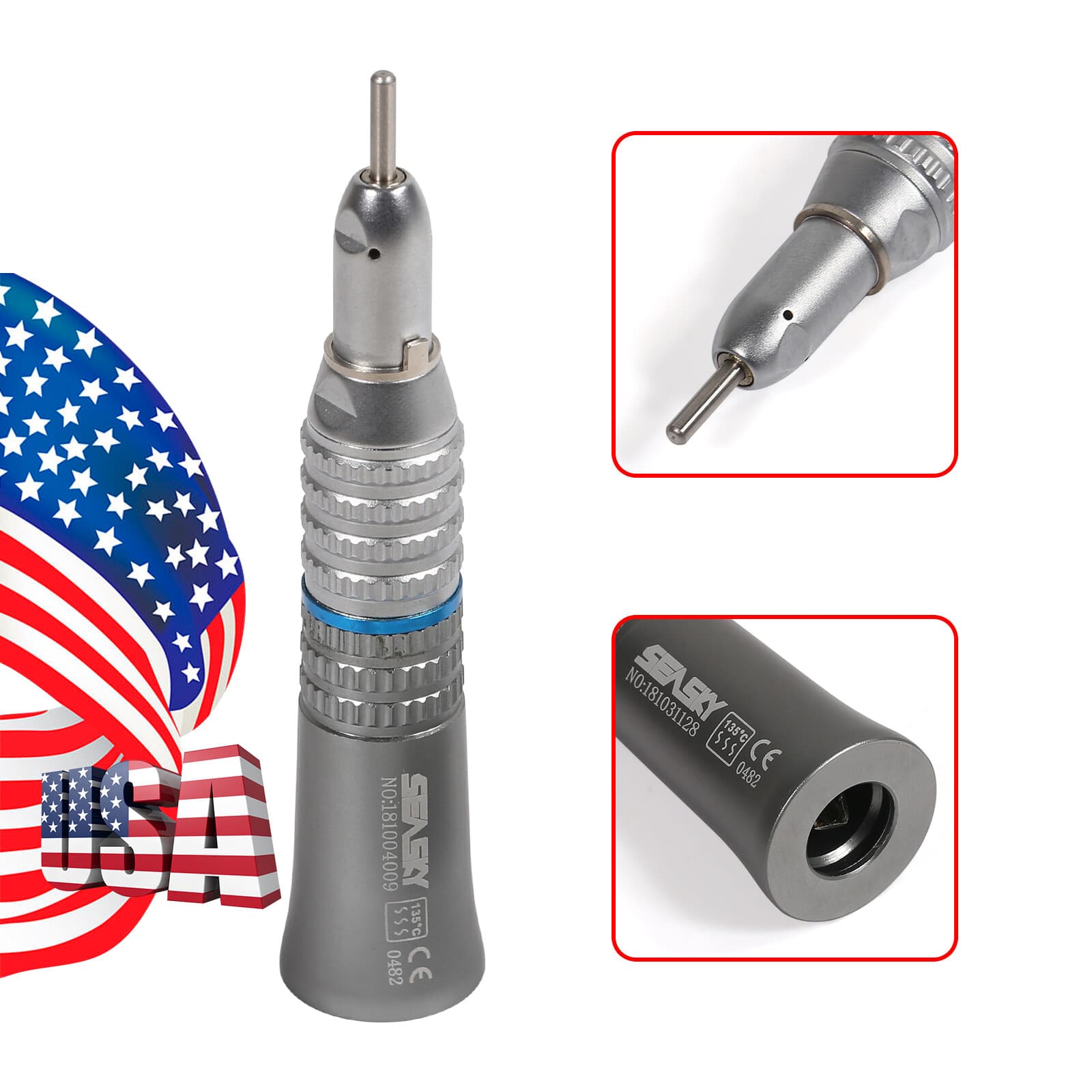 NSK Style Dental Slow Low Speed Straight Handpiece Nose Cone E-type  3