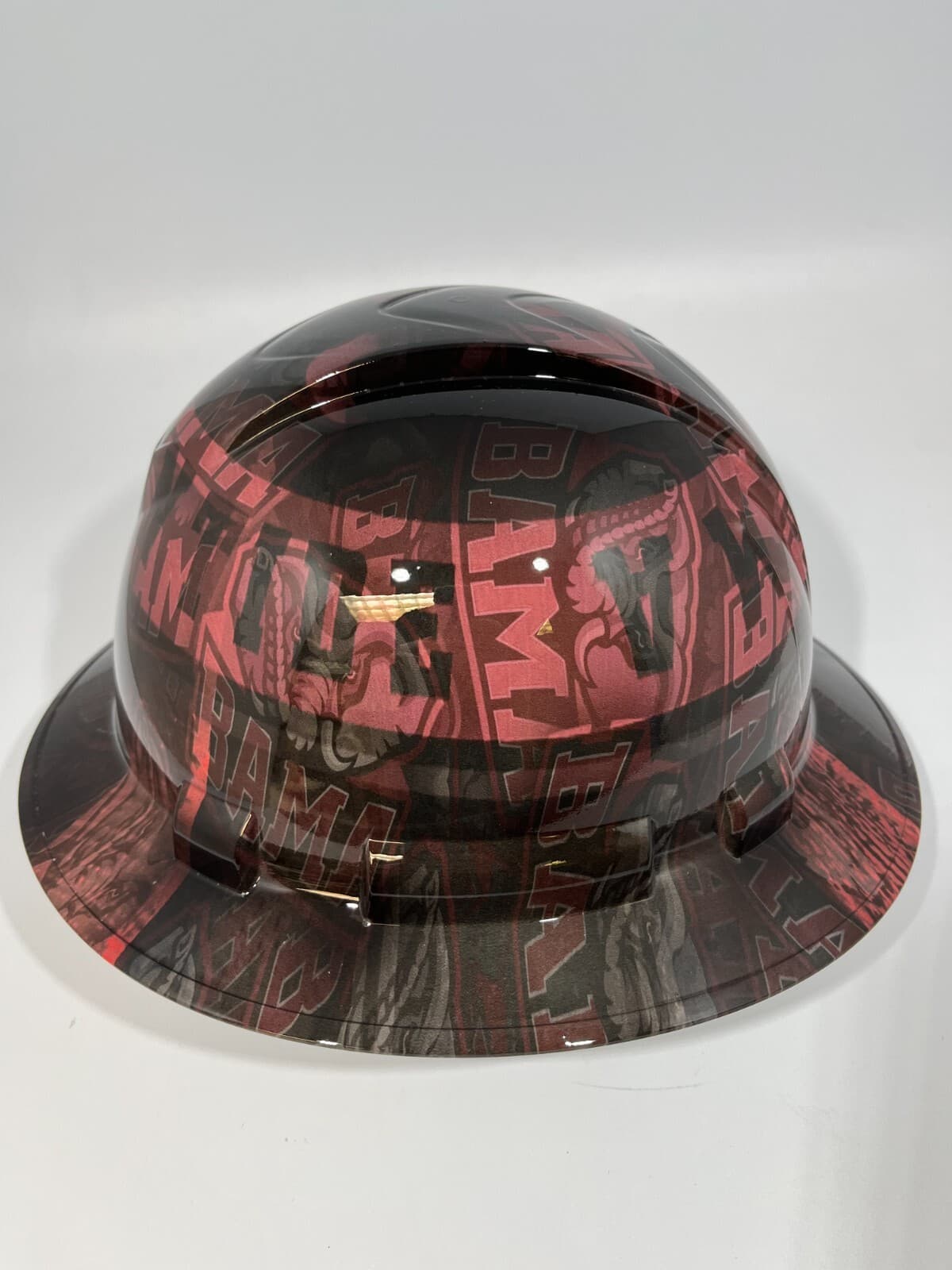 New Full Brim Hard Hat Custom Hydro Dipped ALABAMA CRIMSON TIDE BAMA ABSTRACT 2