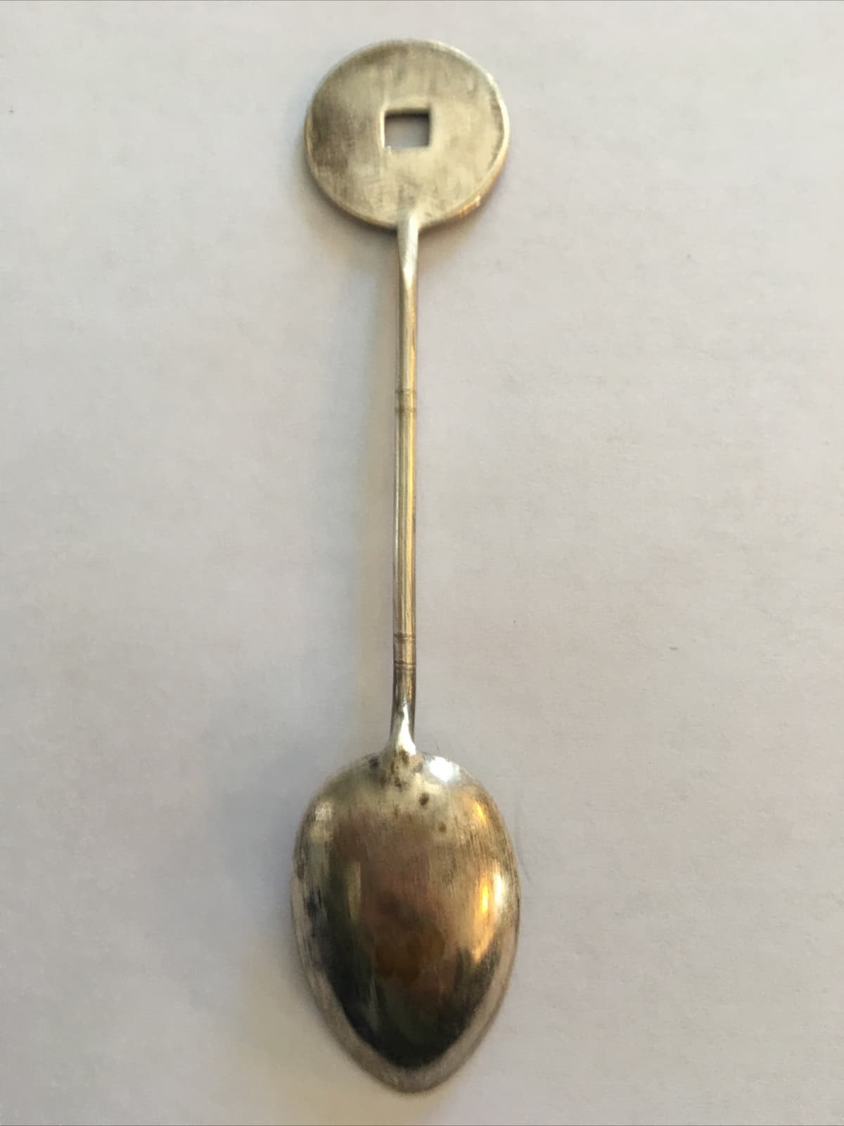 Vintage Souvenir Spoon Collectible. Chinese Coin 5