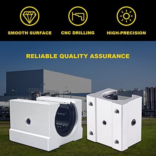  4pcs SBR20UU Aluminum Block 20mm Linear Motion Ball Bearing Slide Block Match  4