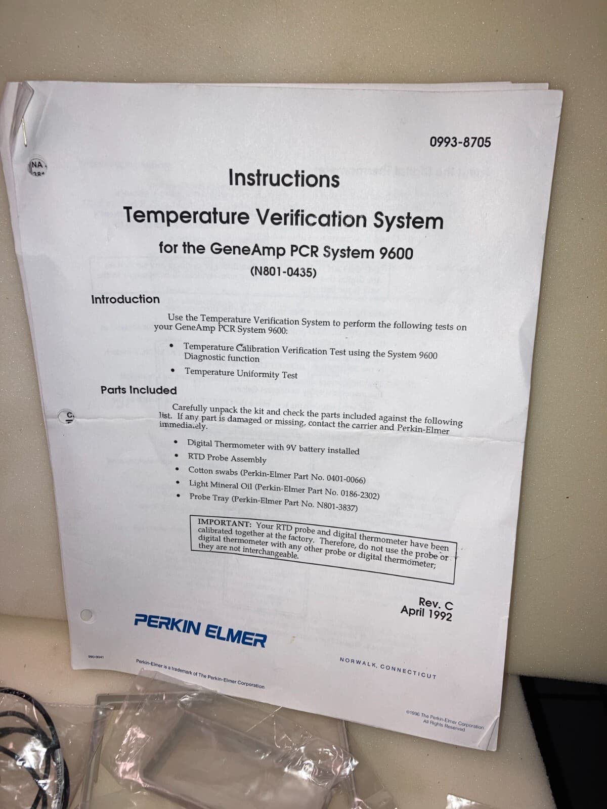 NEW ABI / Applied Biosystems 9700 Temperature Verification System N8010435 6
