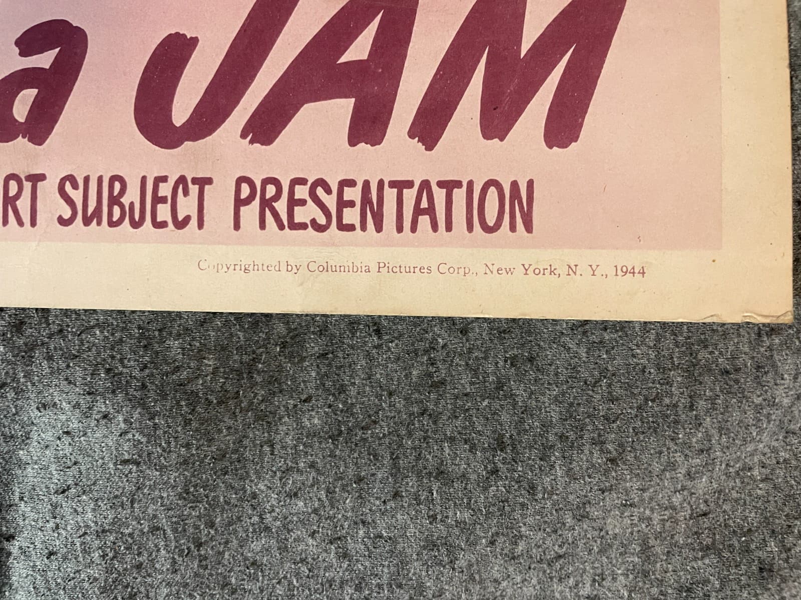 Three Stooges Lobby Card - A Gem of a Jam - 1944 3 Stooges Columbia 2