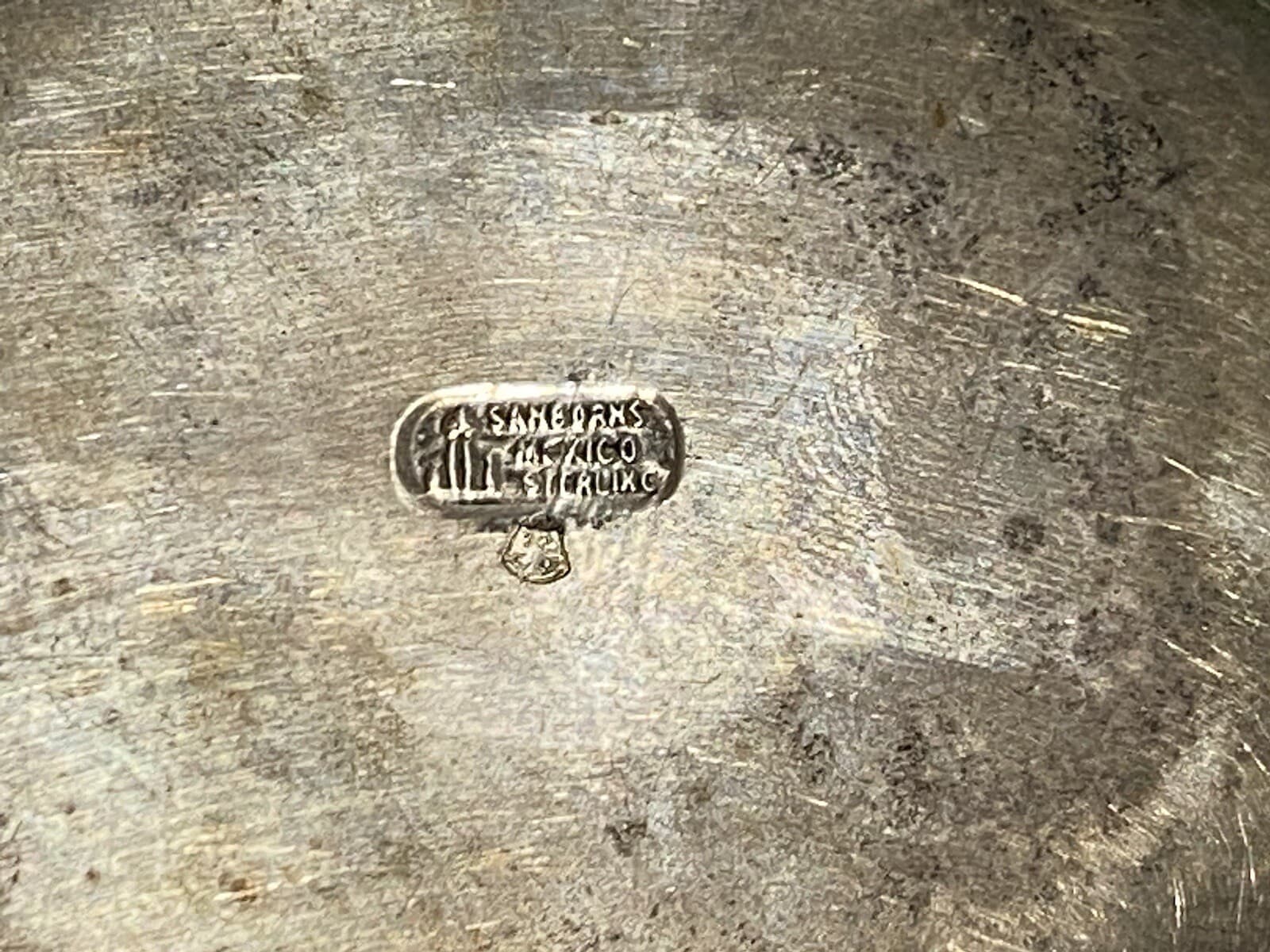 Vtg Sanborns Sterling Silver Mexico MCM Leaf Bowl 130 Grams Not Scrap 3