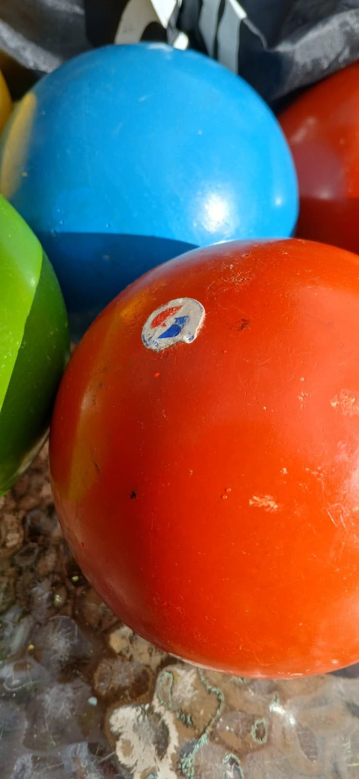 6 Bocce Ball Set with Bag Lawn Game for Backyard or Beach Wood Pallino Ball 4