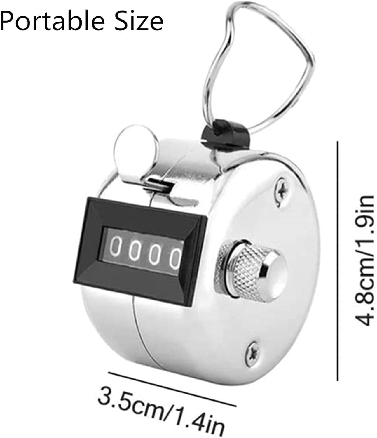 Metal Tally Counter Clicker Handheld Pitch Counter, Manual 2PC  5