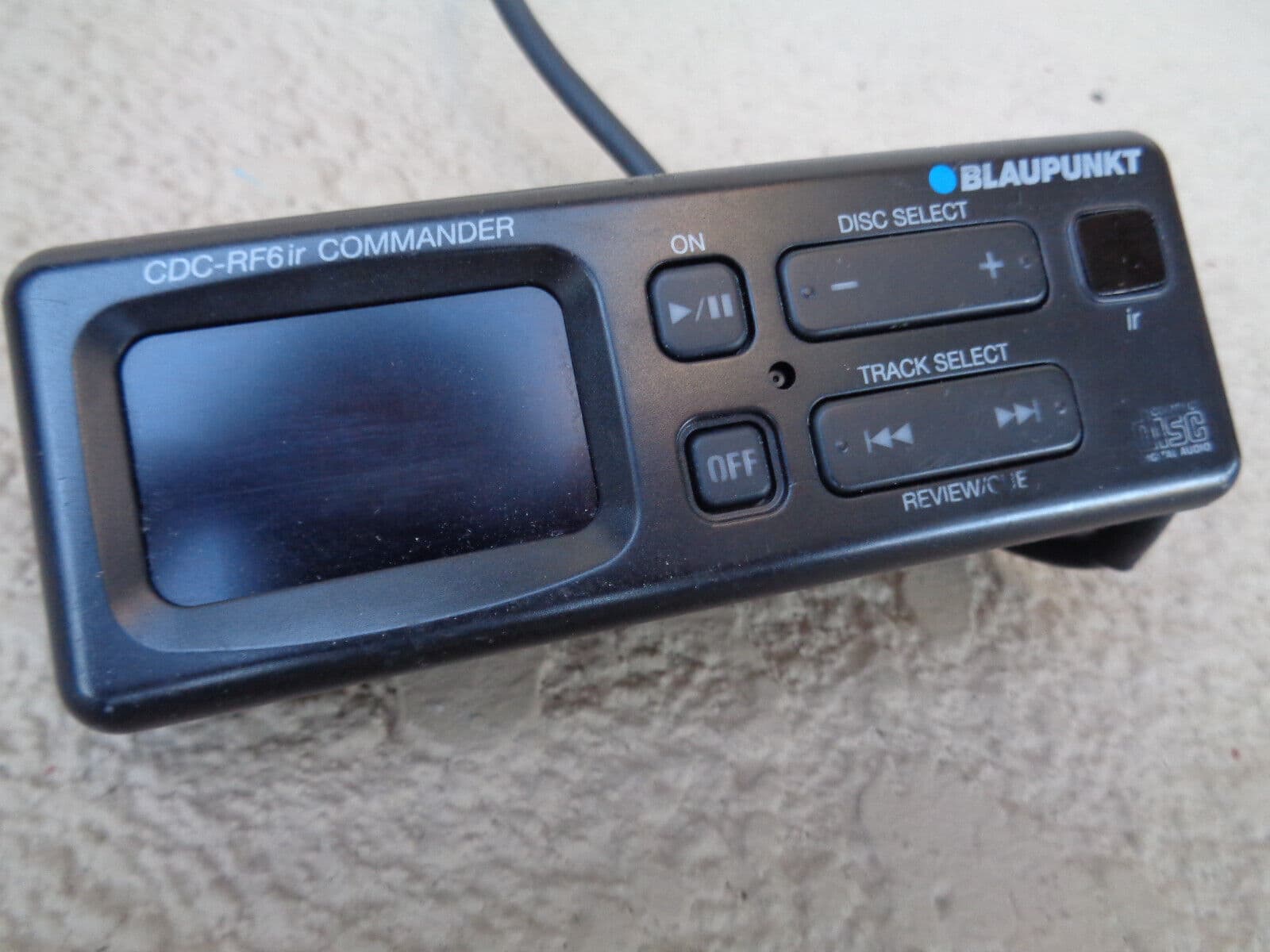 BLAUPUNKT RF6IR CD CHANGER COMMANDER CONTROL UNIT FOR CAR AUDIO AS IS UNTESTED