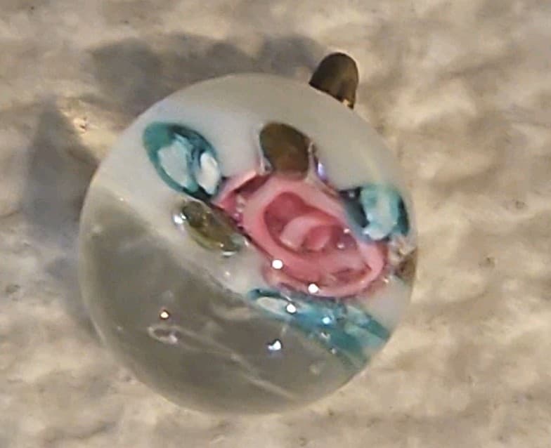 8 Antique Glass Paperweight  Buttons ~ 3/8 In. 4