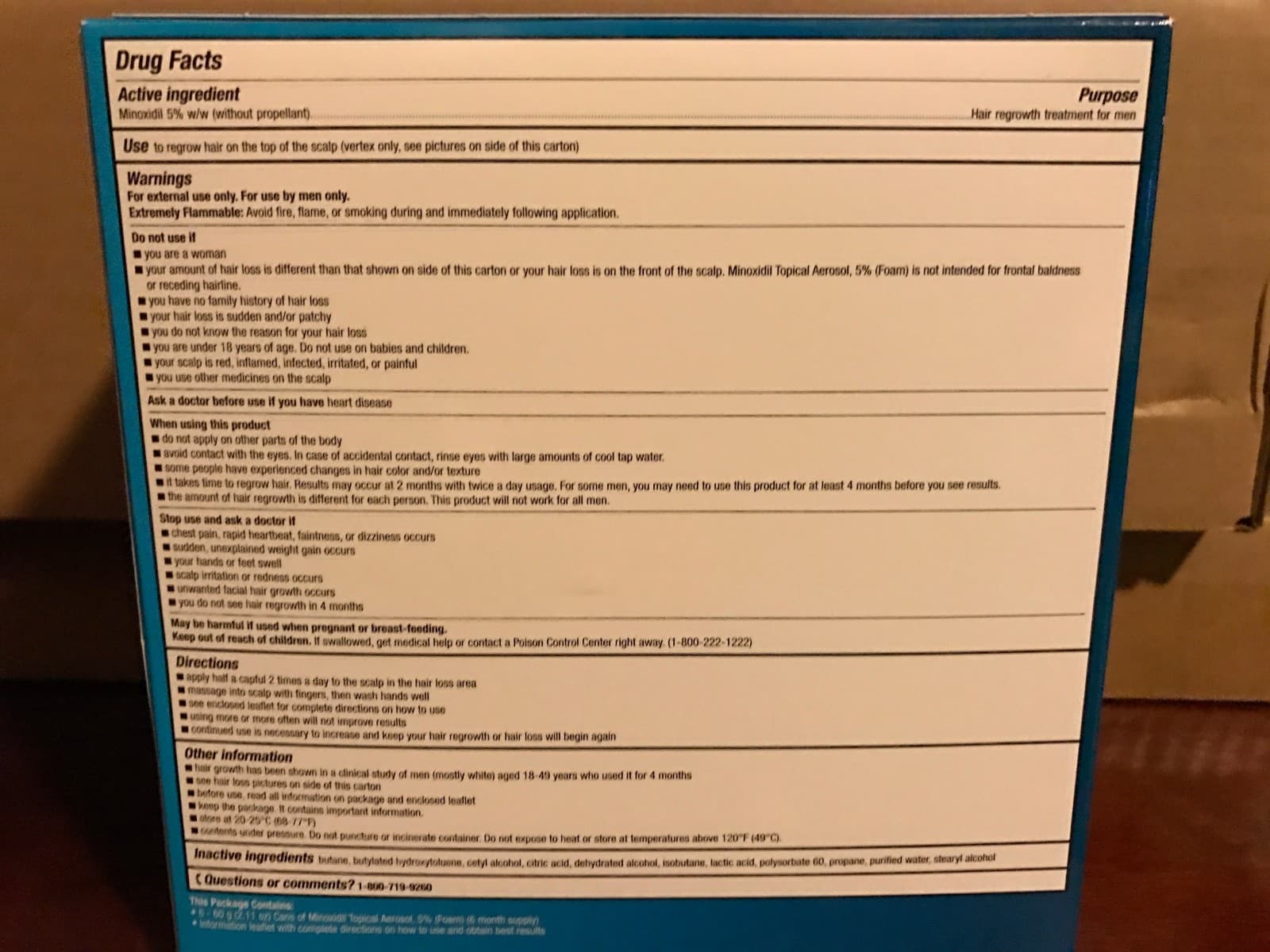Kirkland Hair Regrowth Treatment 5% Minoxidil Foam for Men - 6 Months Supply 3