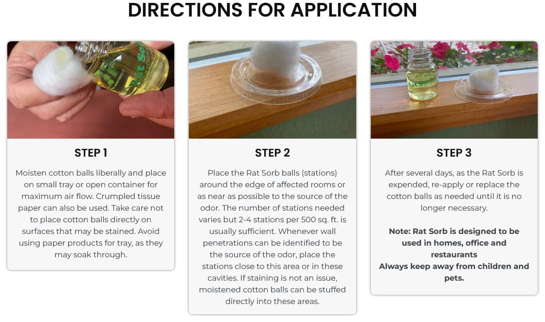 1 oz Rat Sorb Odor Eliminator for Dead Rodent and Urine Pee Smell etc   4