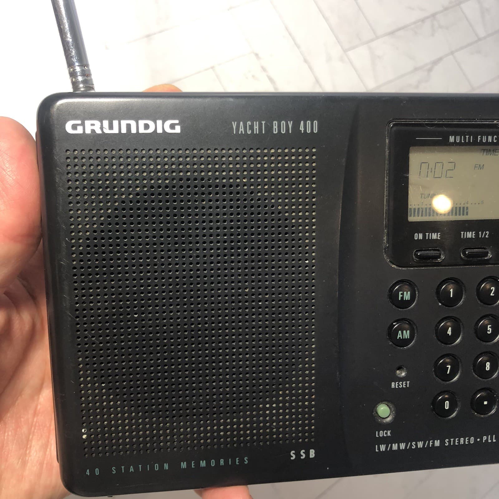Grundig Yacht Boy YB 400 PE Radio / SW-SSB-MW-LW-FM Stereo Tested Working 5