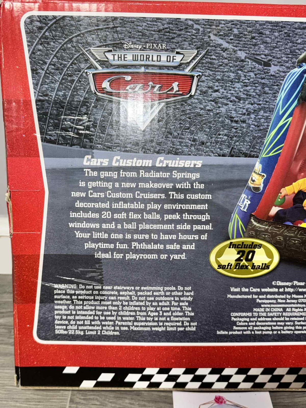 Disney Cars Lightening McQueen Custom Cruisers Ball Pit with 20 balls RARE NEW 4