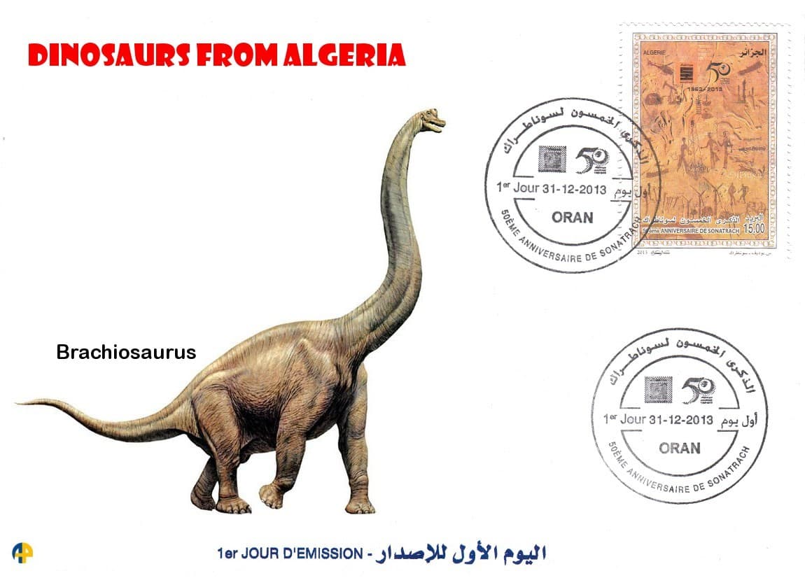 FDC prehistory mammals Animals prehistoric Dinosaur from north africa Reptiles