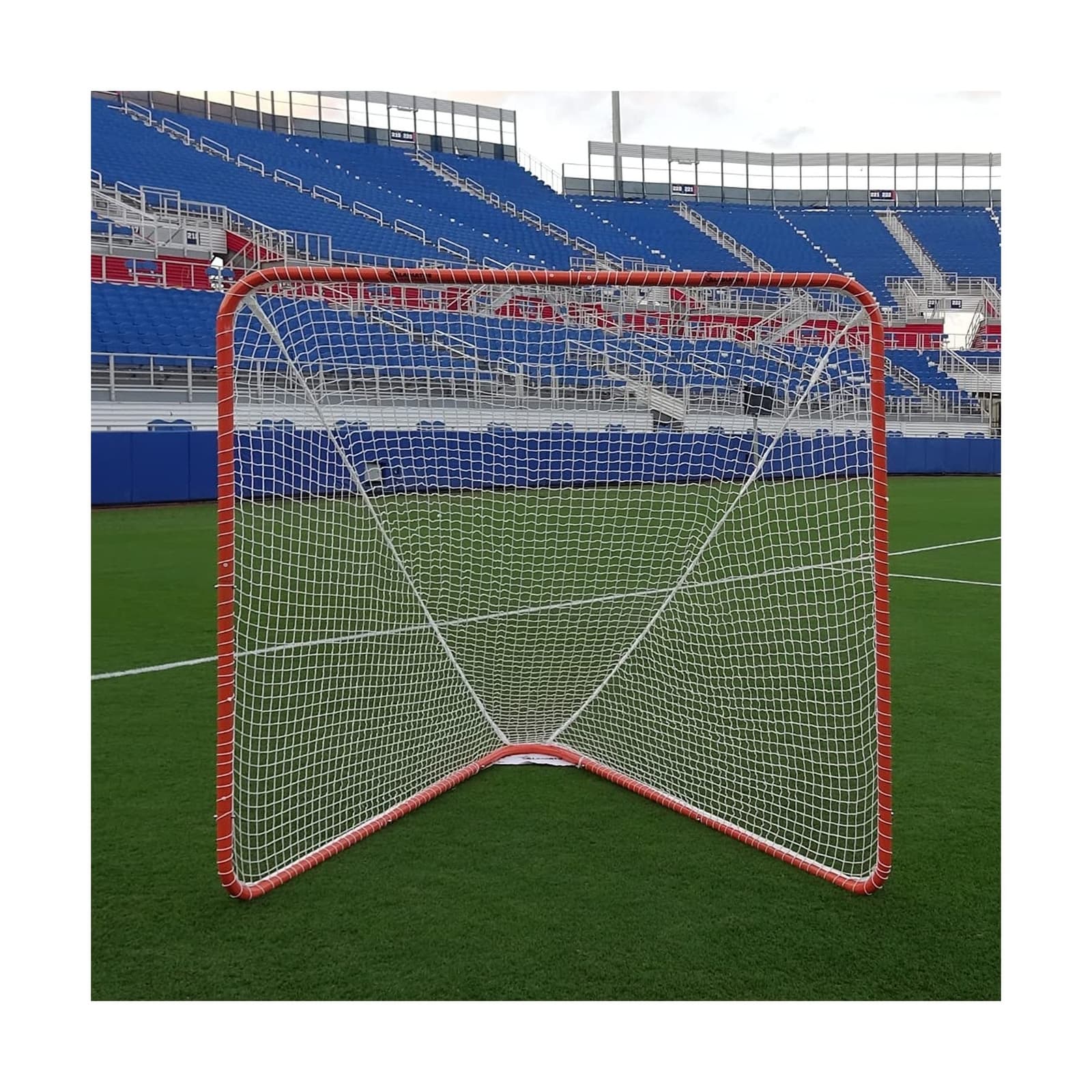 Gladiator Lacrosse Official Lacrosse Goal with a 6mm Net, Orange, 100% Steel ... 4