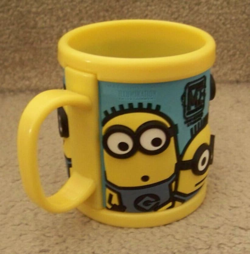 Despicable Me Minion Mayhem plastic mug cup 3D PVC? 3