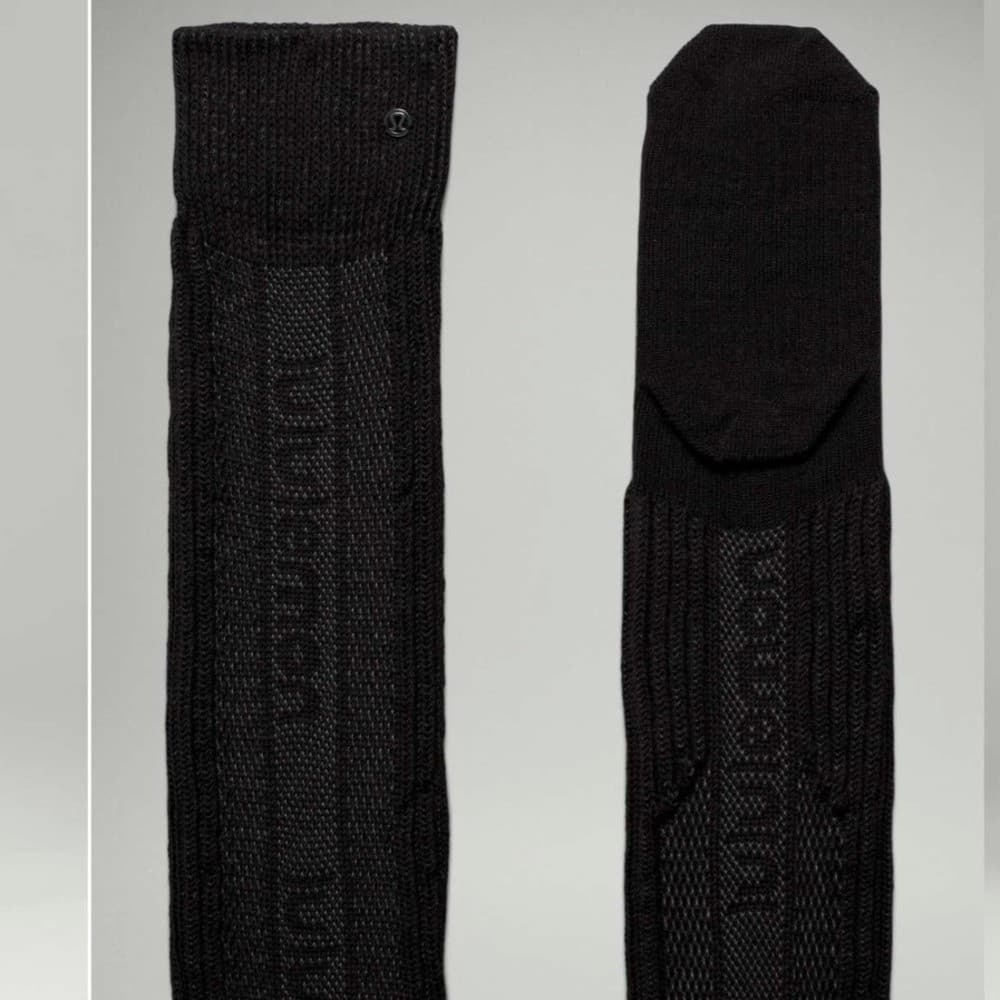 Lululemon Find Your Balance Knee High Sock black leg warmer nwt Small/Medium NWT 4