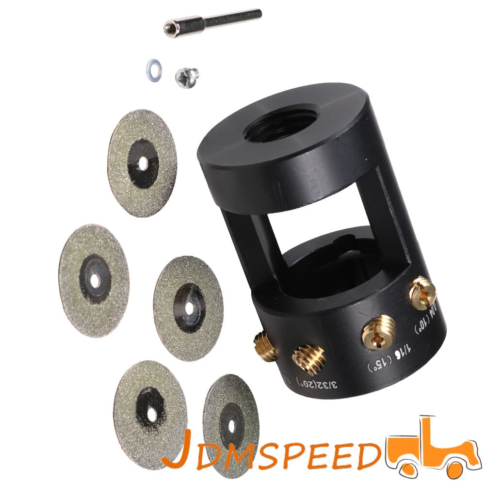 Tungsten Grinder Sharpener Multi-Angle Offsets Head Tool Set For TIG Welding  4