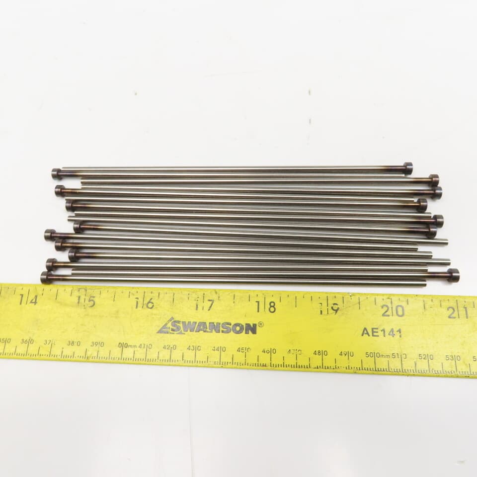 Royal 3mm  OD x 160mm OAL Metric Core Ejector Pin 6mm Head Lot Of 14 3