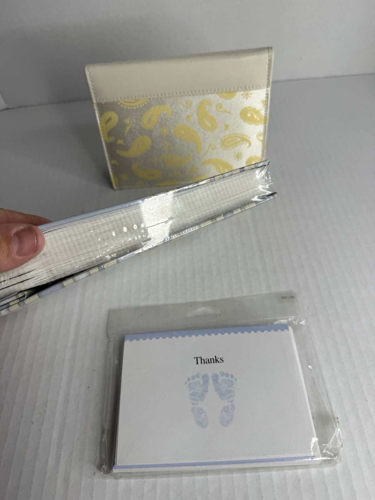 Baby Boy Photo Album Thank You Cards Lot 2