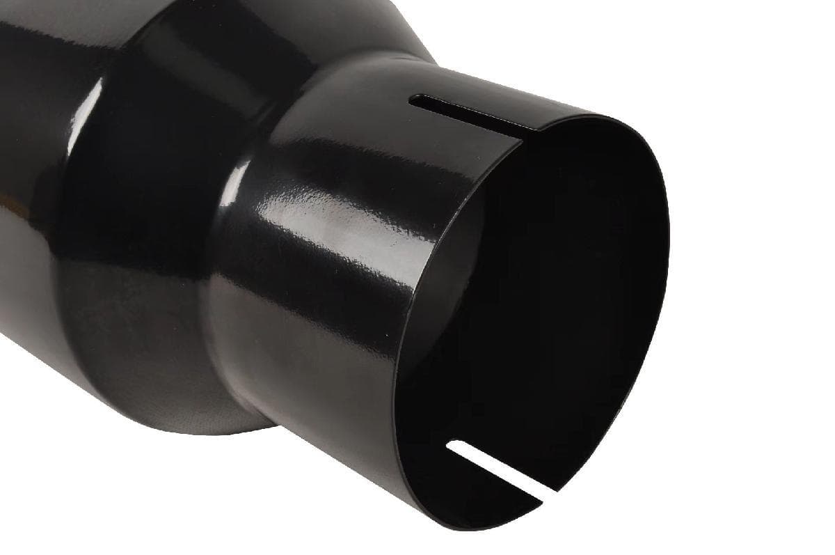 Black Straight Stainless Steel Exhaust Tip 4"-7" , Wall Thickness 1.2mm 4