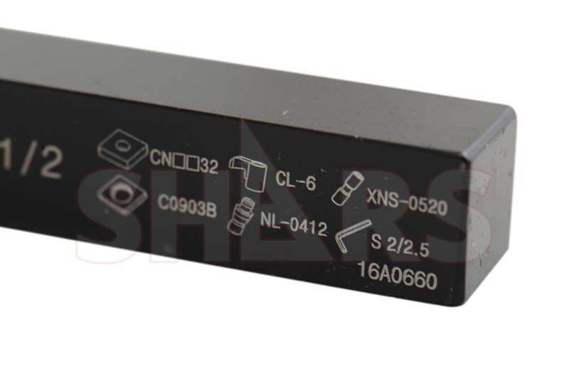 Shars 1/2 x 4" RH MCLN Indexable Turning Tool Holder CNMG Insert New !] 6