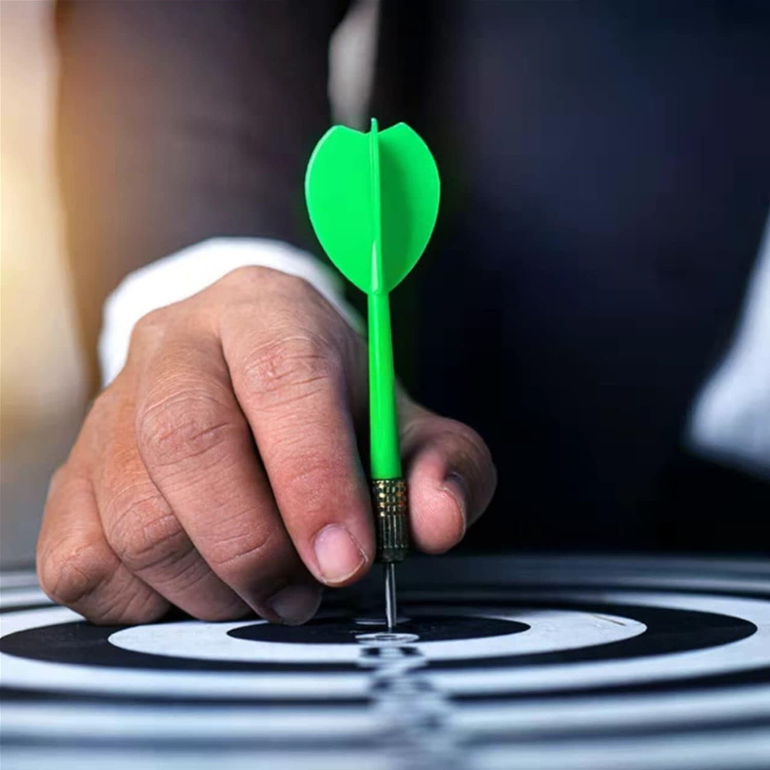 17'' Dart Board, Dartboard Set, Sports, Game, Sisal Bristle w/ 6 Steel-tip Darts 3