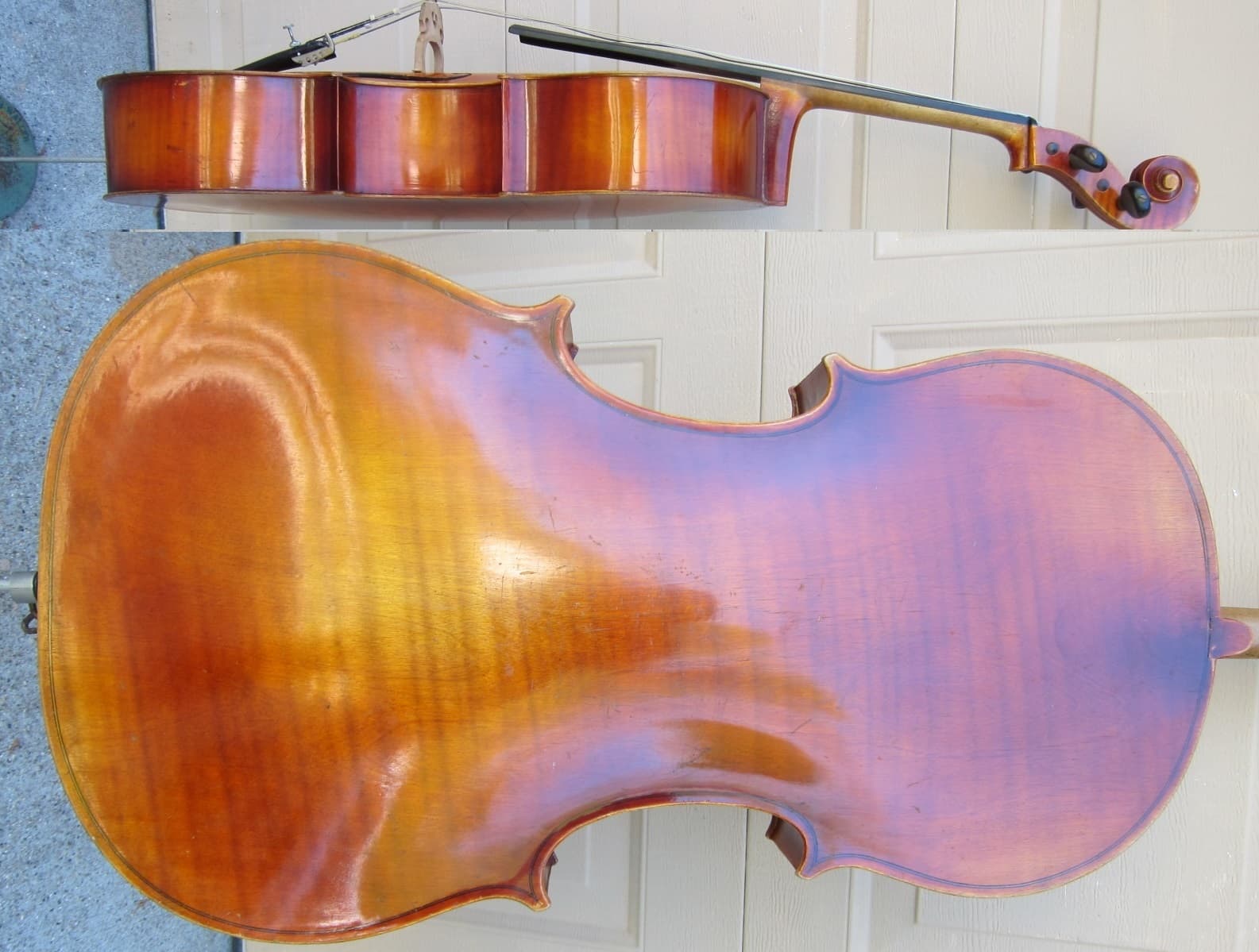 1961 SCHERL & ROTH 3/4  CELLO ,COPY OF STRAD. GERMANY MADE, BOW,CASE 6