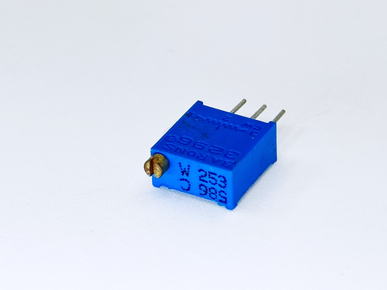 5X 3296W-1-253 BARONS Multi Turn Trimmer Resistor 25K Ohm 10% Potentiometer 3/8" 3