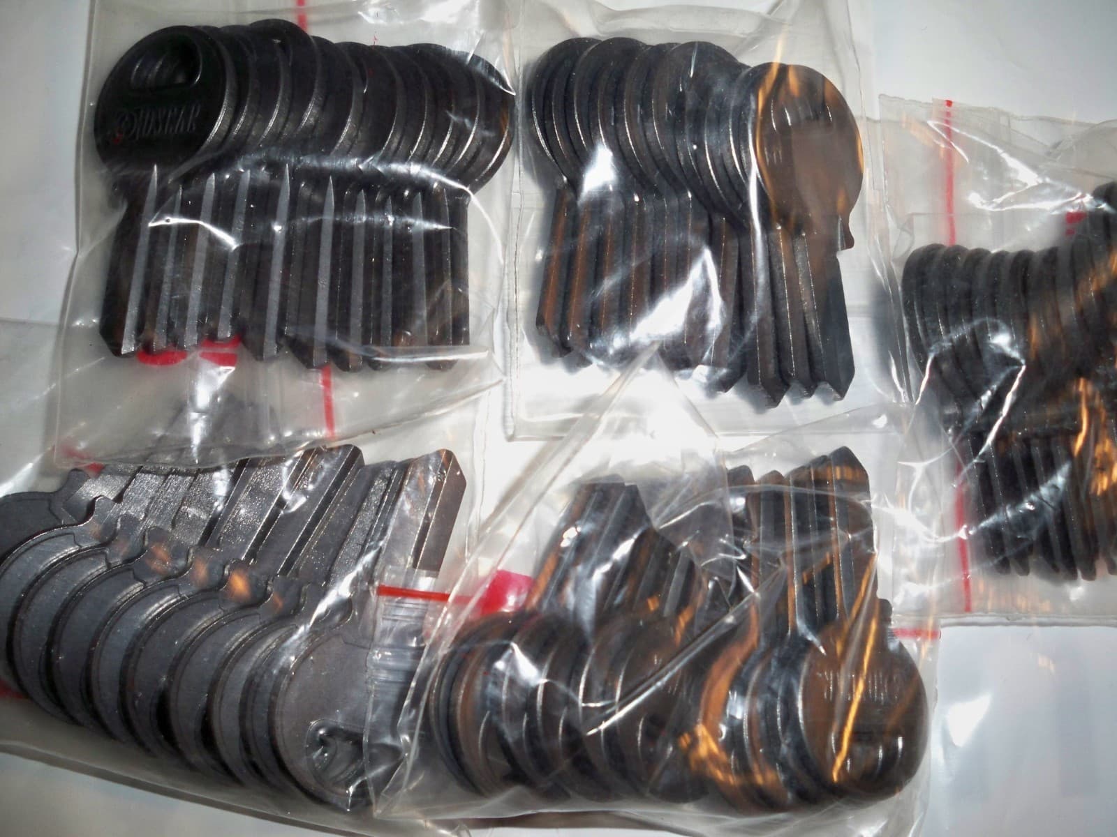 M1 - (50 Ct.) GRAY Lightweight Aluminum Titanium Key Blanks "BLOWOUT SALE" 2