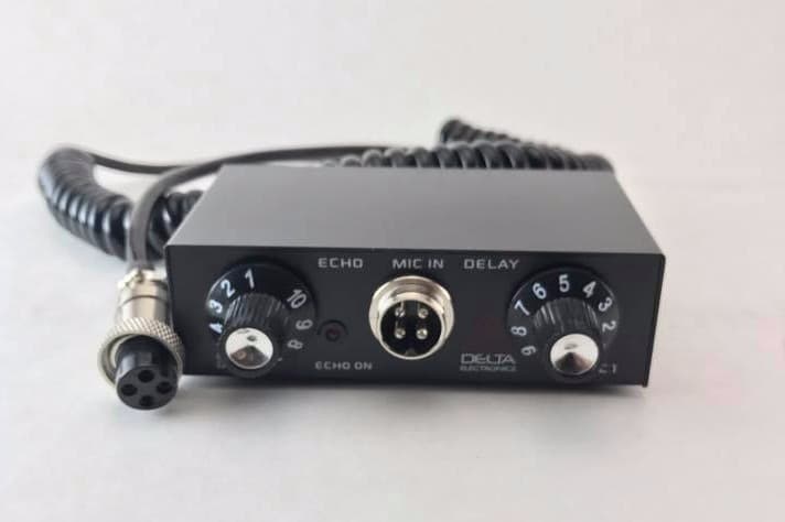 DELTA EC1 DYNAMIC MIC AMPLIFIER / ECHO CHAMBER w/ ROGER BEEP 4 pin Cobra CB HAM  2