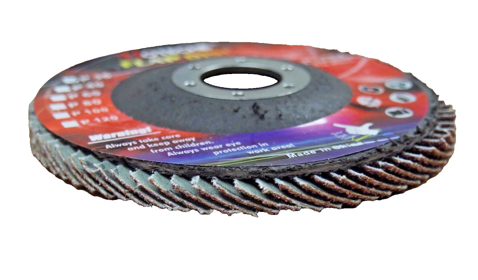 Lot of (20) Aluminum Oxide Flap Disc Grinding wheel 4-1/2"x7/8", 60 Grit 550307 3