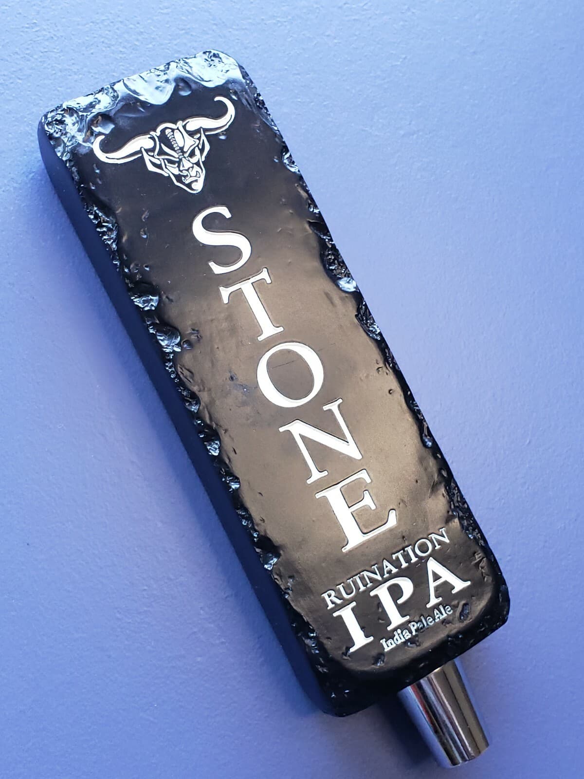 Stone Brewing Company Ruination IPA Tap Handle - Double sided resin "stone" 3