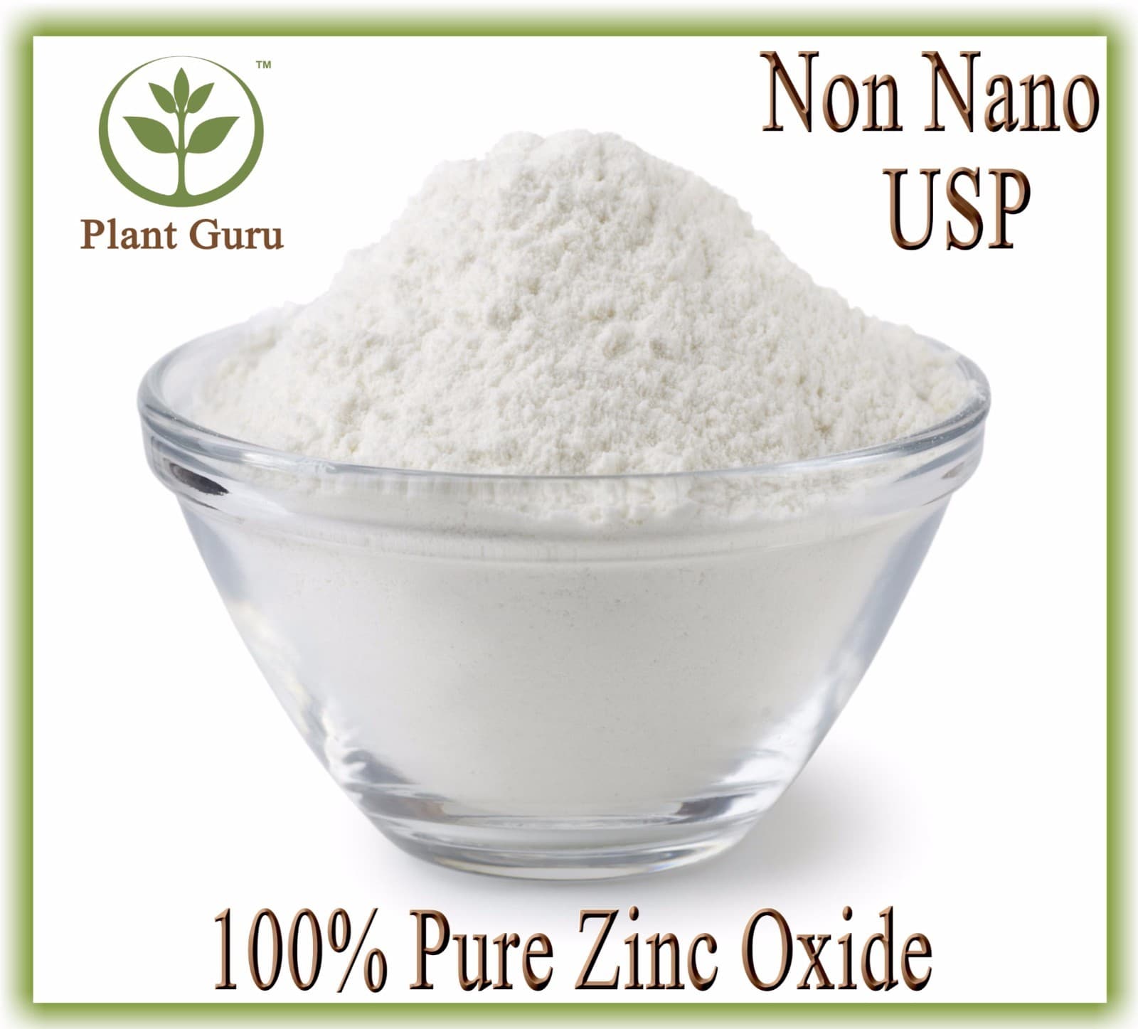 Zinc Oxide Powder Non Nano USP Uncoated 100% Pure Pharmaceutical All Sizes Bulk 3