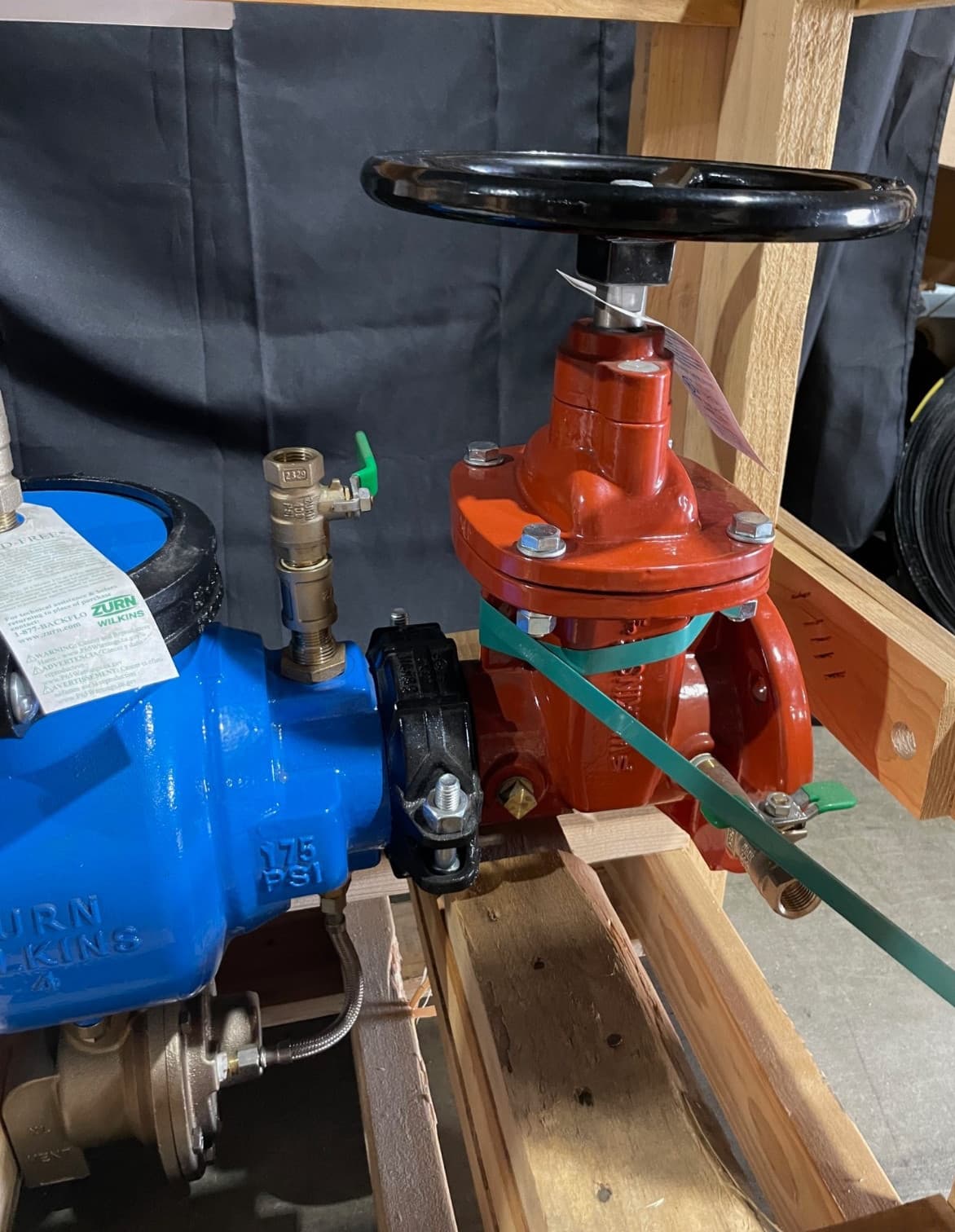 NEW 3" 375A Zurn Wilkins Reduced Pressure Backflow Preventer Stem Shut Off Valve 3