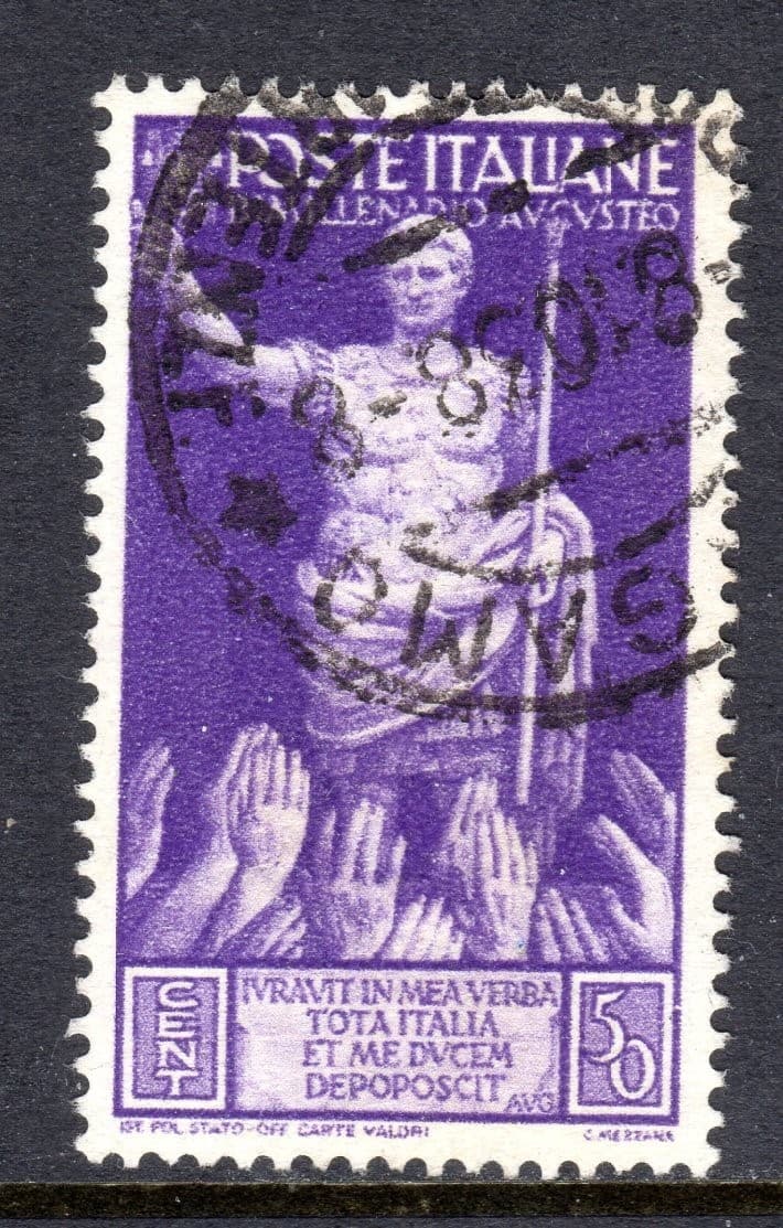 Italy Scott # 382 VF Used 1937 50 C 2,000th Ann Birth Augustus Caesar #1