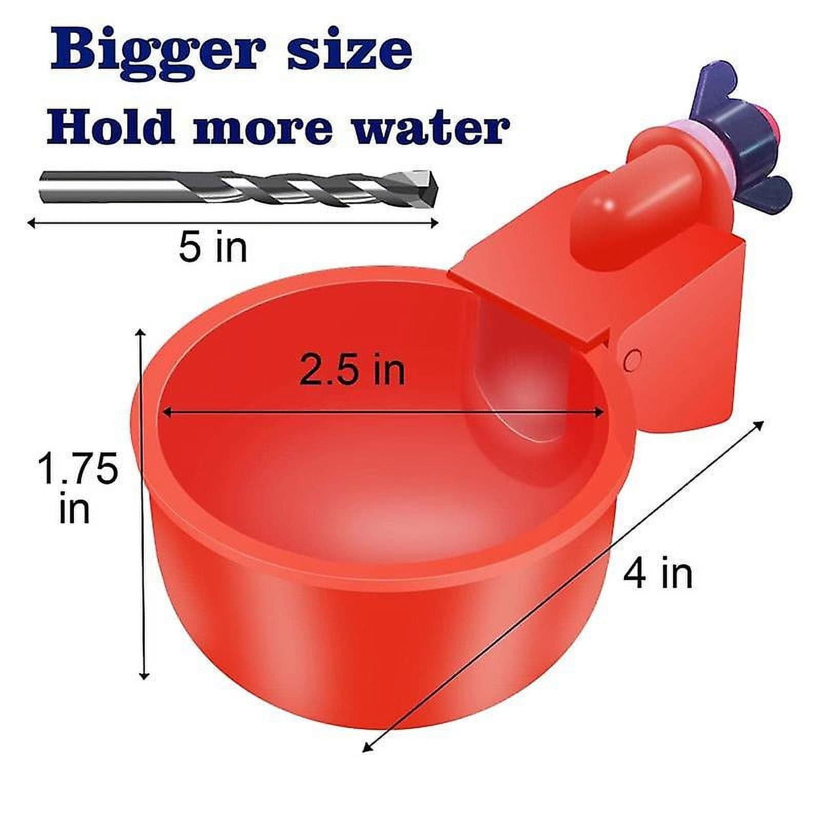 16 Pack Automatic Chicken Waterer Cups Poultry Waterers Poultry Water Feeder 5