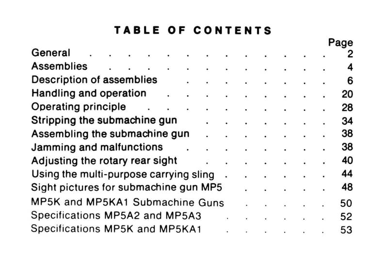 *2* HECKLER & KOCH HK MP-5 Rifle Armorers Repair Maintenance & Gun Owners MANUAL 3