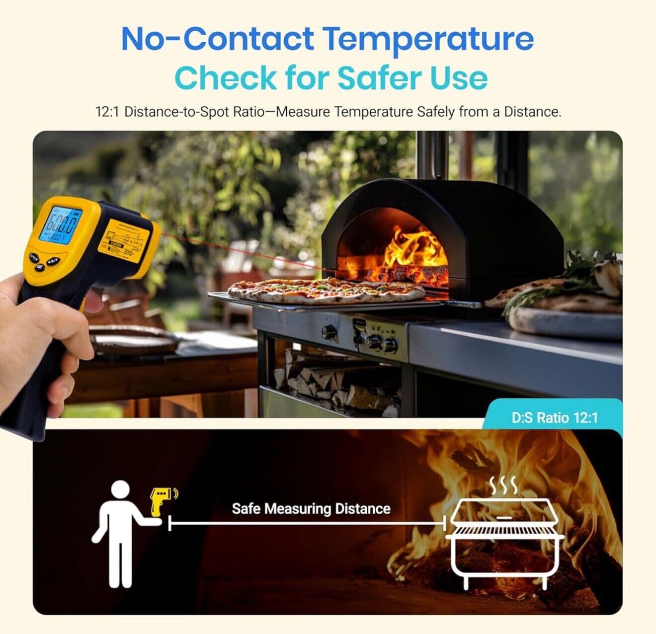 Etekcity Lasergrip 774 Non-Contact Digital Infrared Thermometer 3