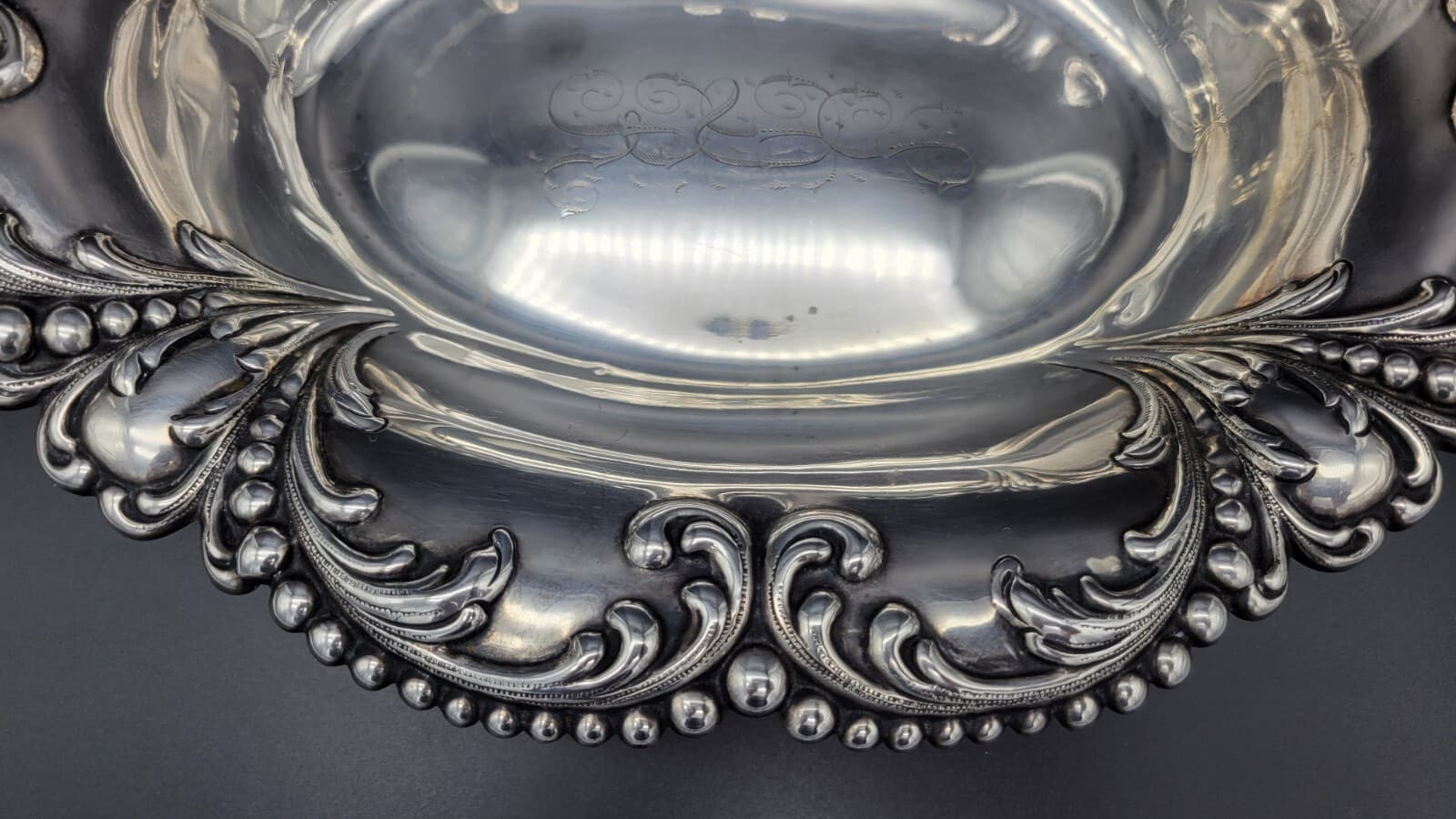 Antique Late 19th Century Howard Sterling Company Sterling Silver Bowl, 349 gram 4